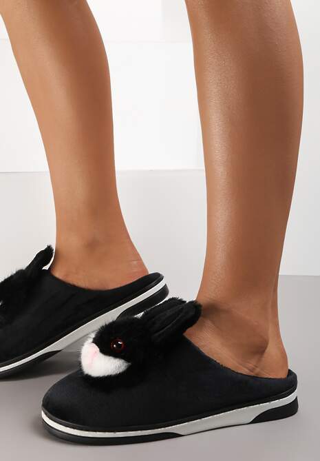 Czarne Kapcie Antinna