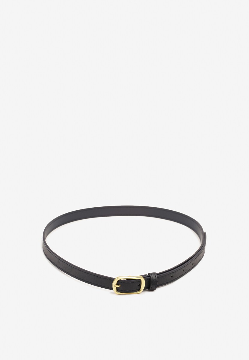 Czarny Pasek Ozdobiony Klamrą Mevenia