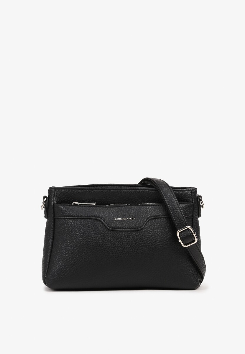 Czarna Mała Torebka Listonoszka w Eleganckim Stylu Salzedi