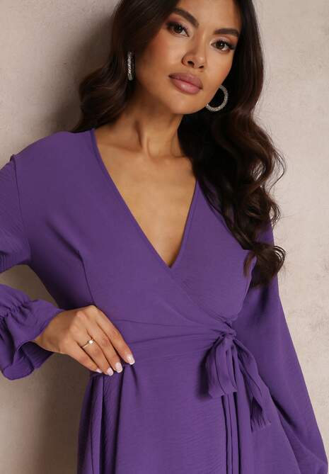 Ciemnofioletowa Sukienka Parthameia