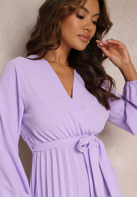 Fioletowa Sukienka Phloroe