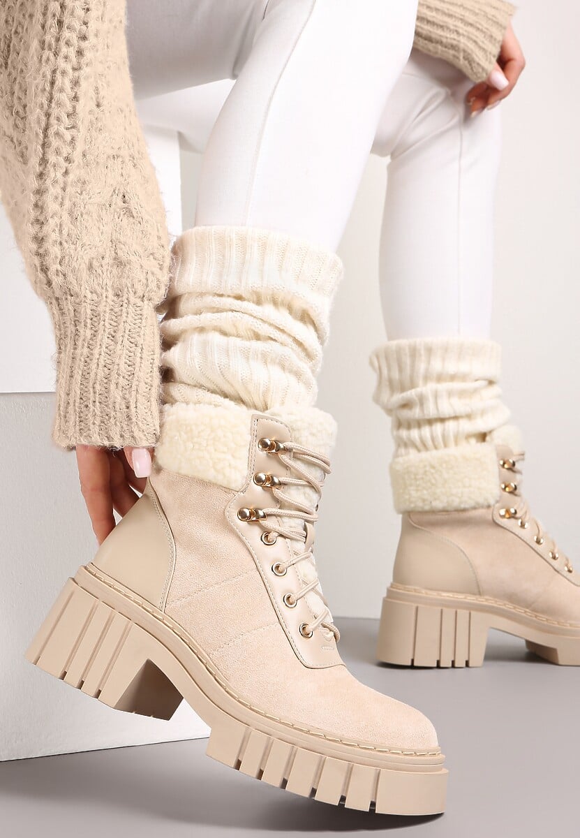 Beżowe Traperki Findlay