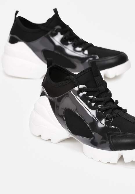 Czarne Sneakersy Athizithe