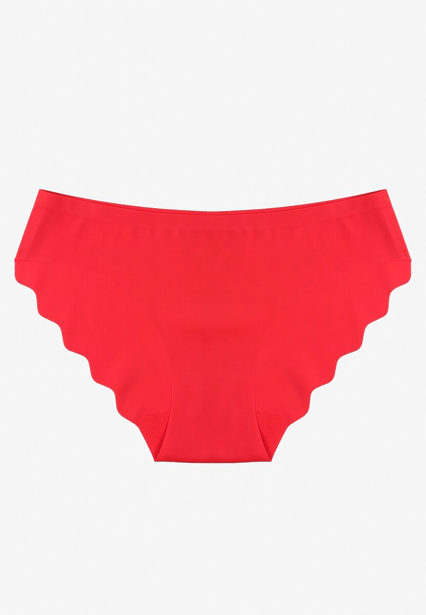 Czerwone Majtki Figi o Bezszwowym Wykończeniu Dolitia