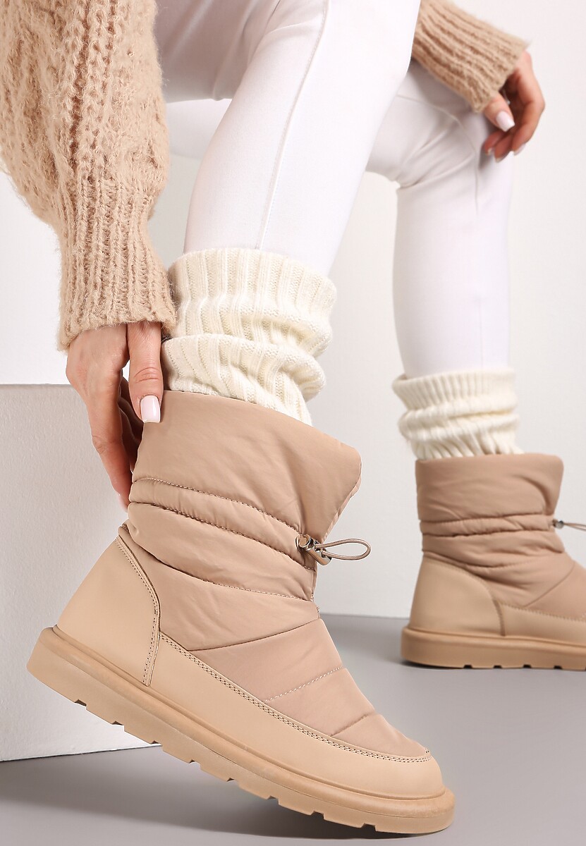 Ciemnobeżowe Śniegowce Leonard