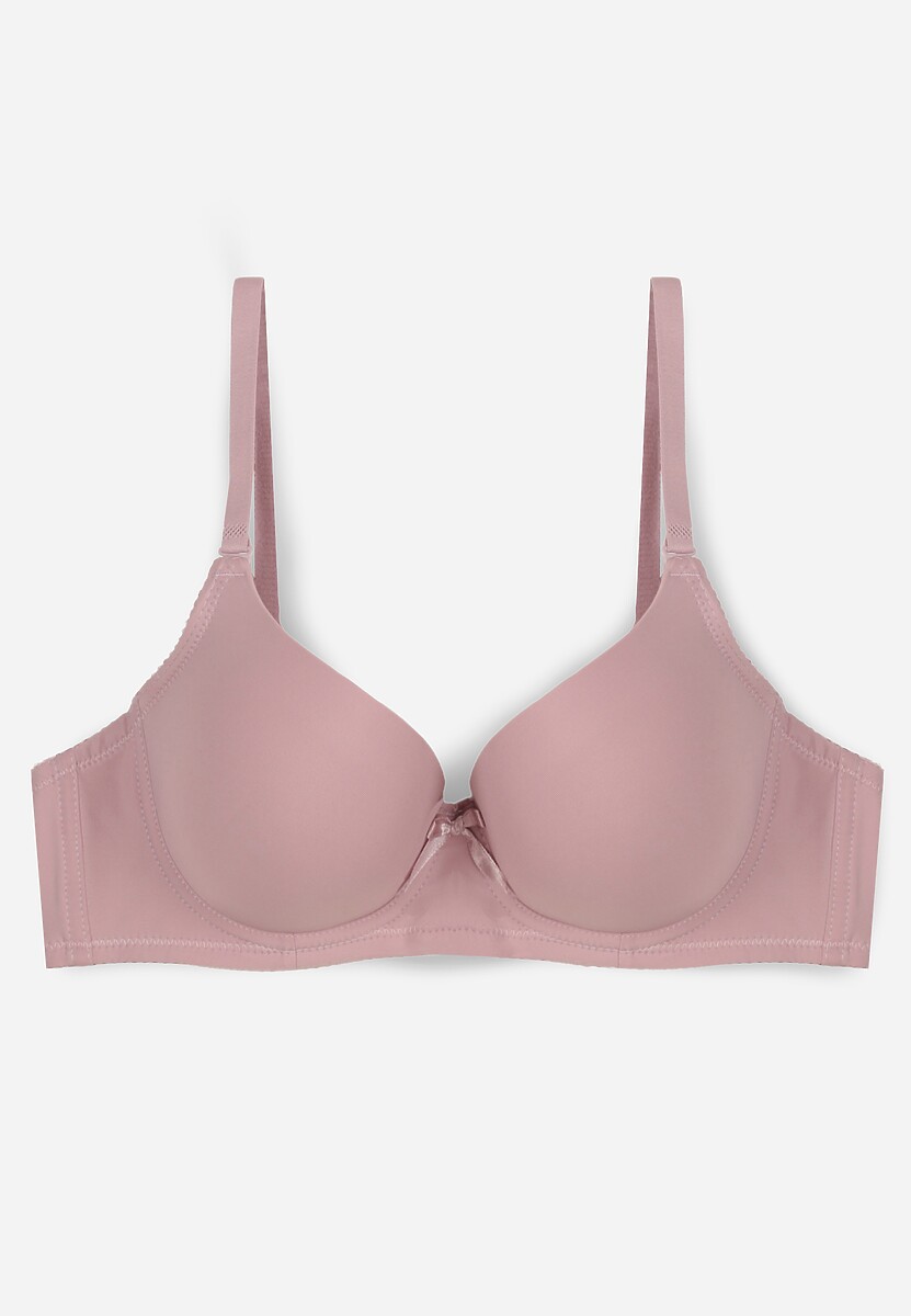 Biały Gładki Biustonosz o Klasycznym Fasonie Arriethia