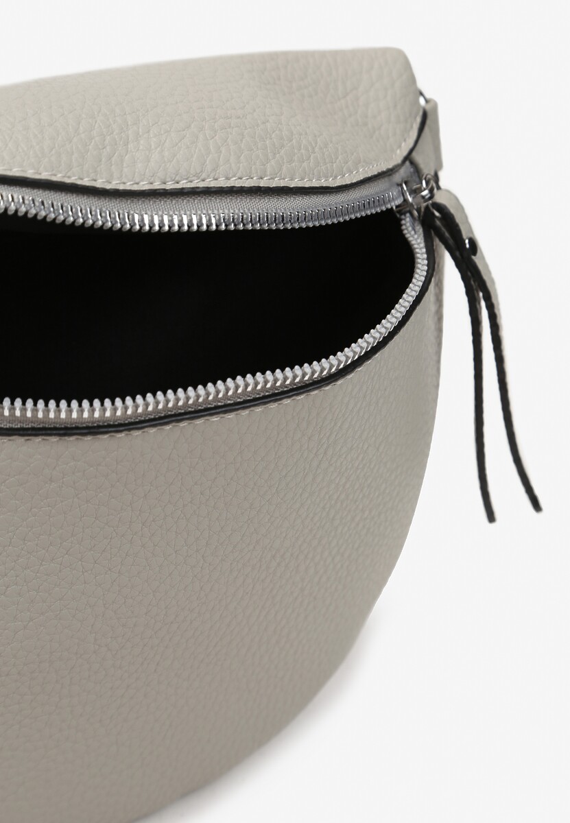 Szara Nerka z Materiałowym Paskiem Ehadeel