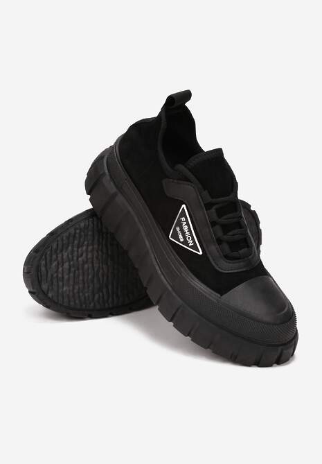 Czarne Sneakersy Christelle