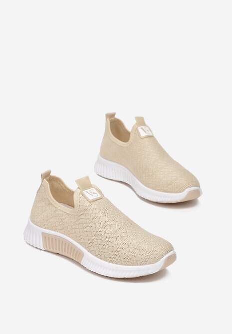 Beżowe Buty Sportowe Daemnessa