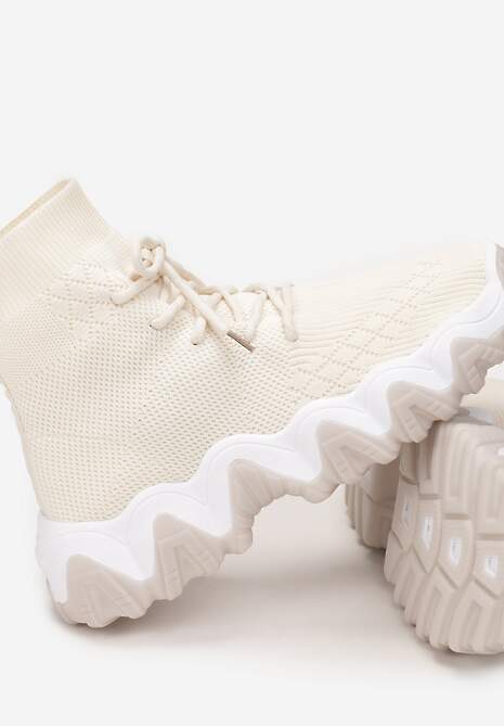 Jasnobeżowe Sneakersy Aeztyse