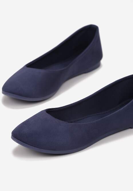 Granatowe Balerinki Rhaenertise