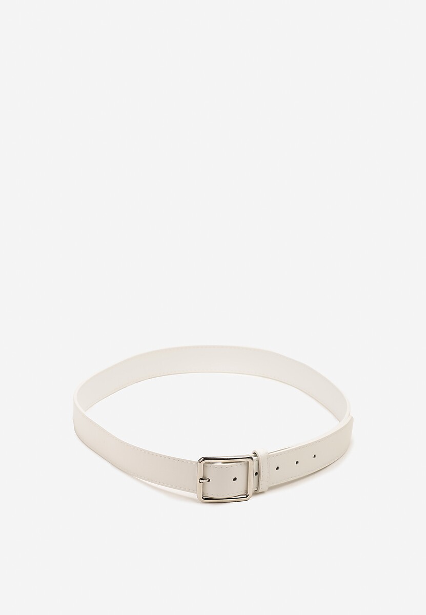 Czarny Klasyczny Pasek z Geometryczną Klamrą Mevinala