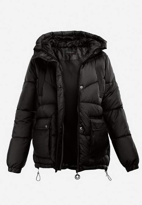 Czarna Kurtka Pikowana Sabrino