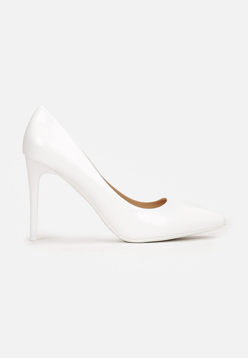 Białe Szpilki Lakierowane Goiphia