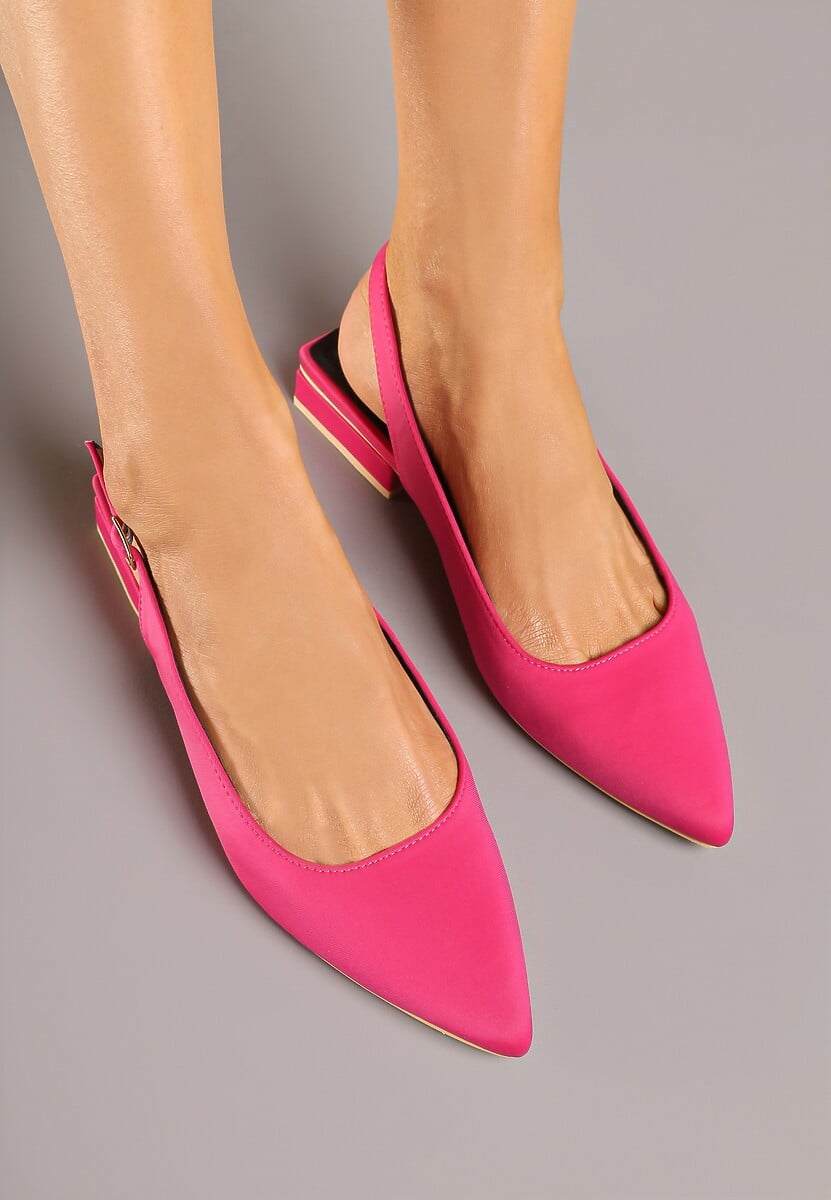 Fuksjowe Sandały Vices bez Pięty Zapinane przy Kostce Elajane