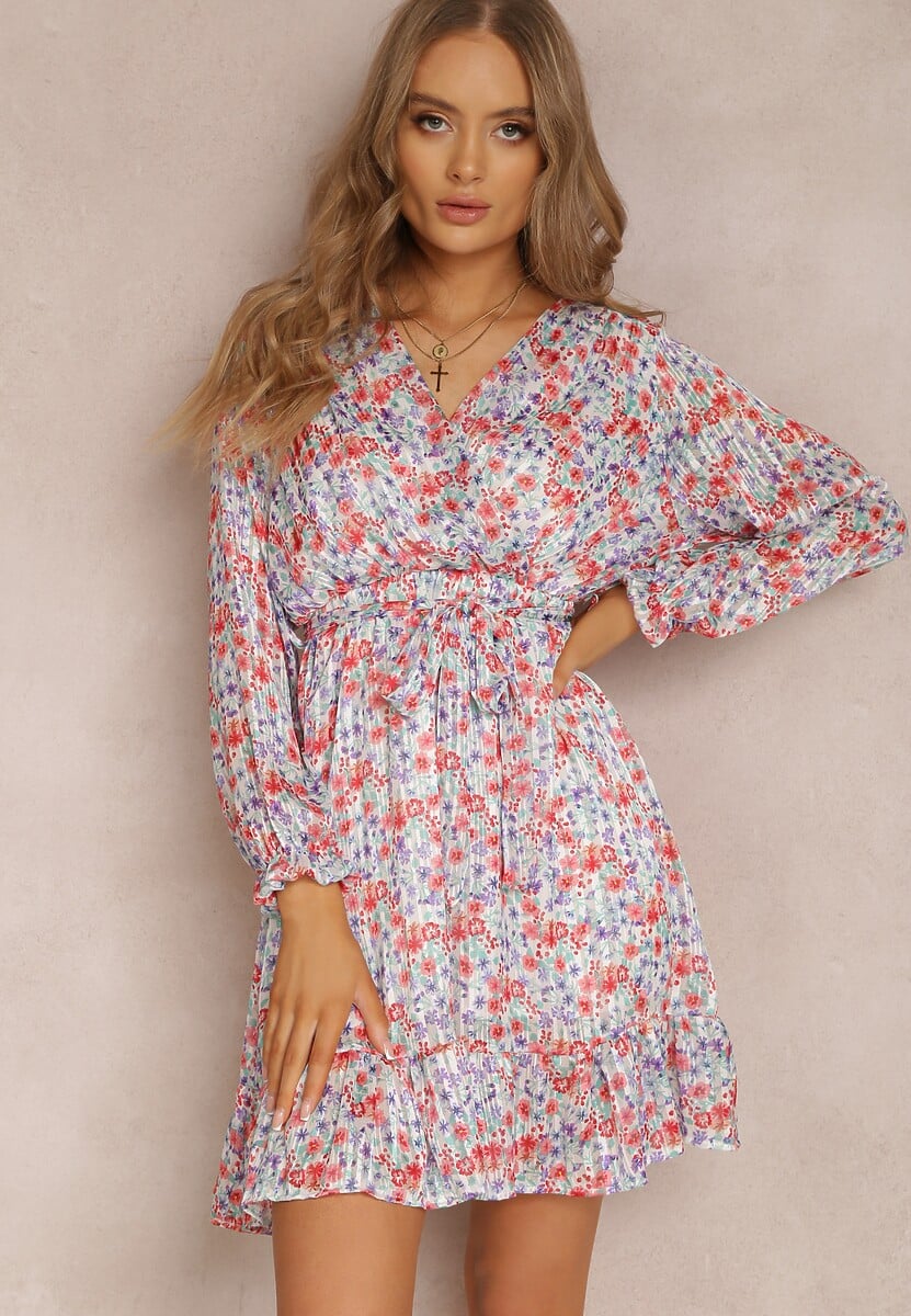 Biało-Fioletowa Sukienka Phylassa