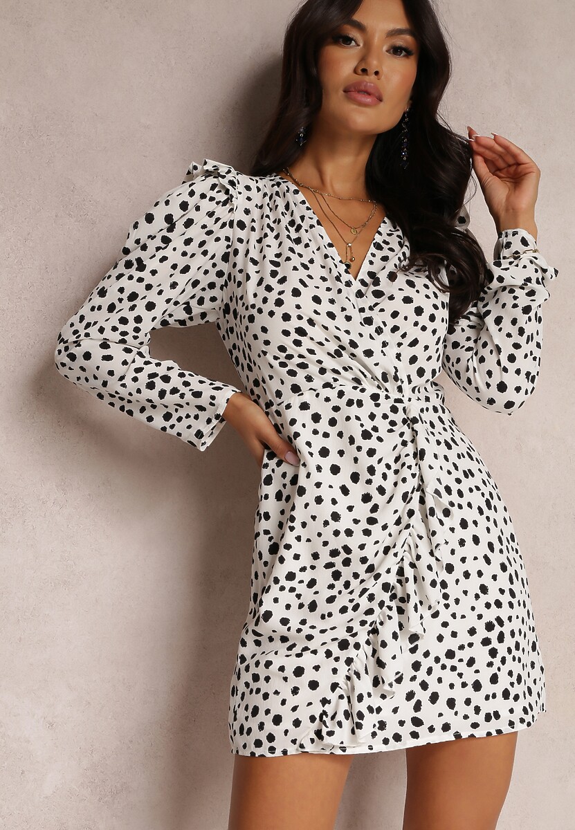 Biało-Czarna Sukienka Calinome