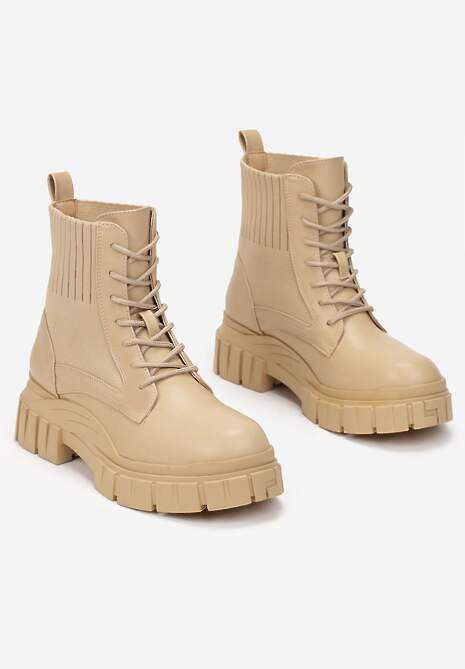 Beżowe Botki Deiniopis