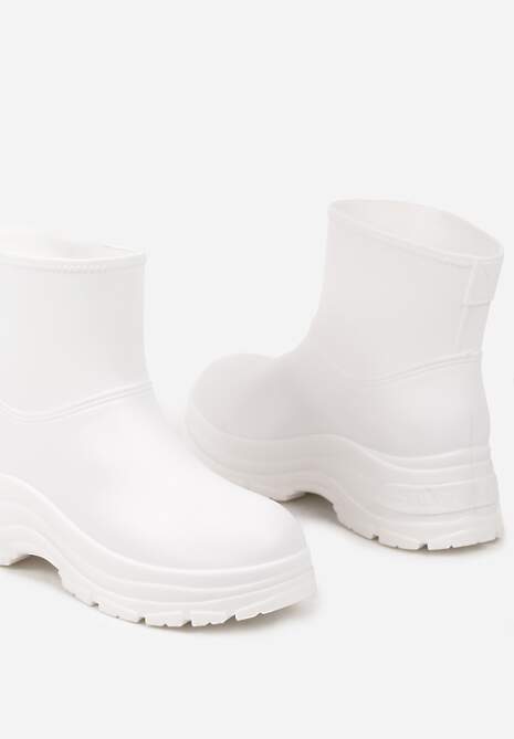 Białe Kalosze na Grubej Podeszwie Eristhena