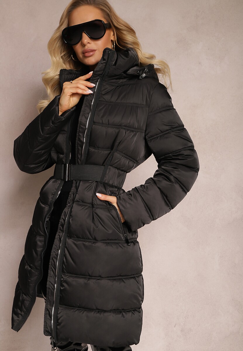 Brązowe Śniegowce z Ekozamszu Zdobione Futerkiem i Paskiem ze Sprzączką Leathor