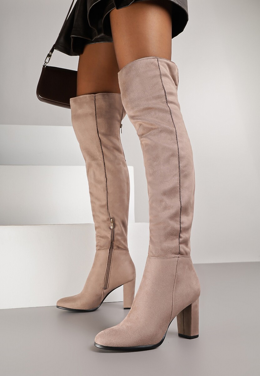 Beżowe Kozaki Magic Balls