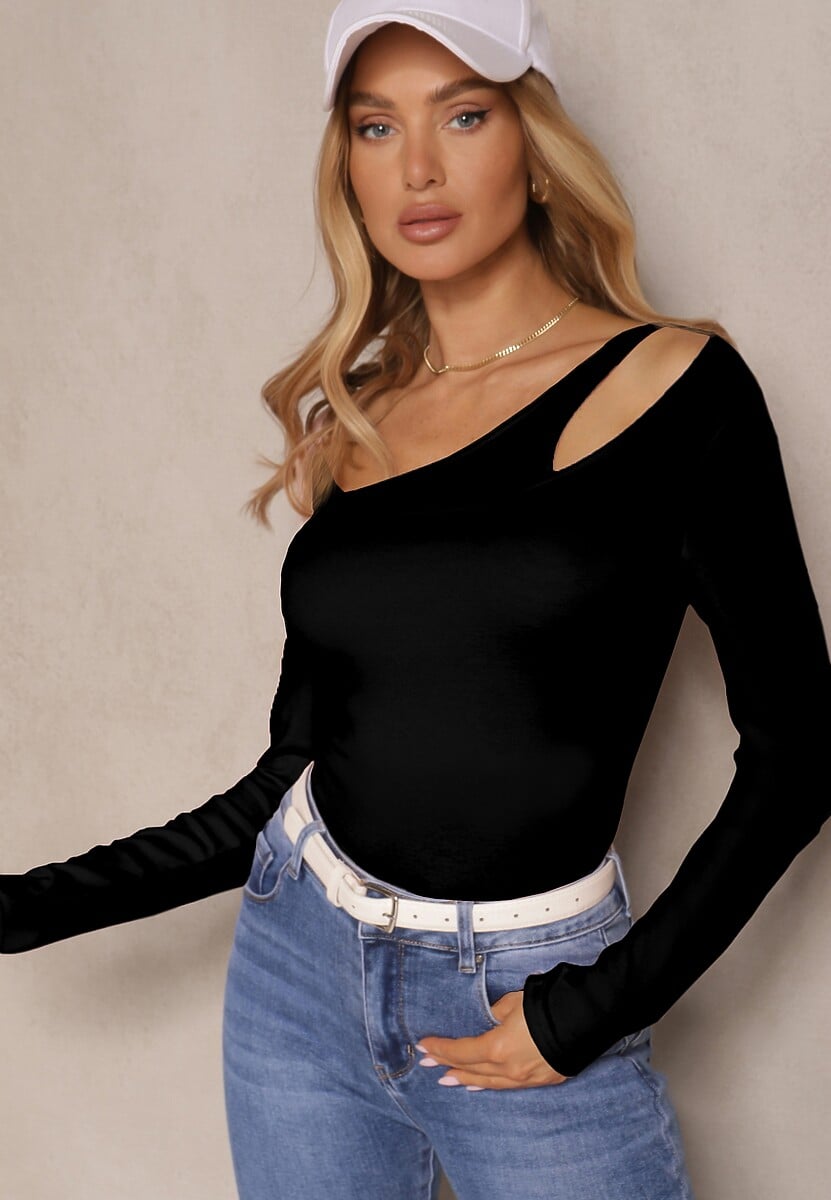 Różowa Bluzka o Asymetrycznym Kroju Tatorella