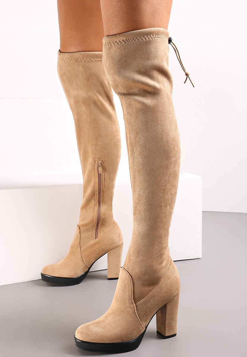 Beżowe Kozaki Hurricane