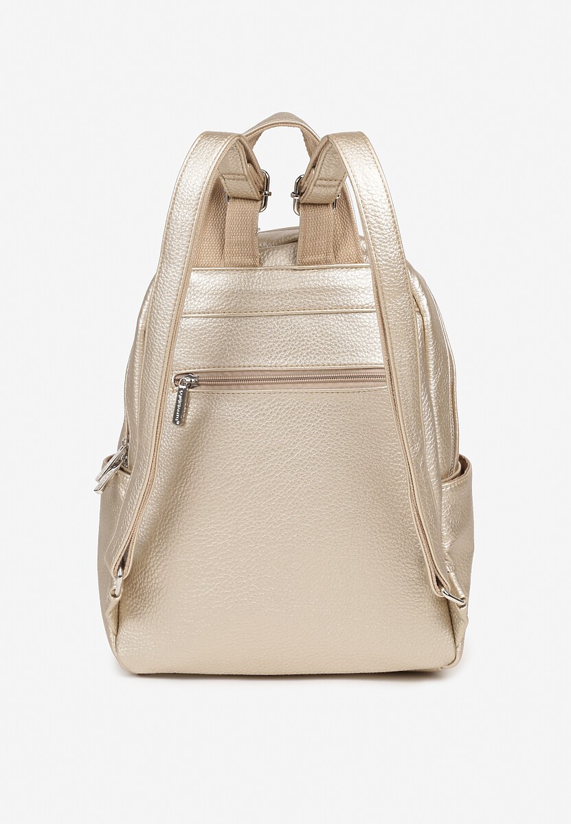 Złoty Plecak Ozdobiony Napisem Nillamea