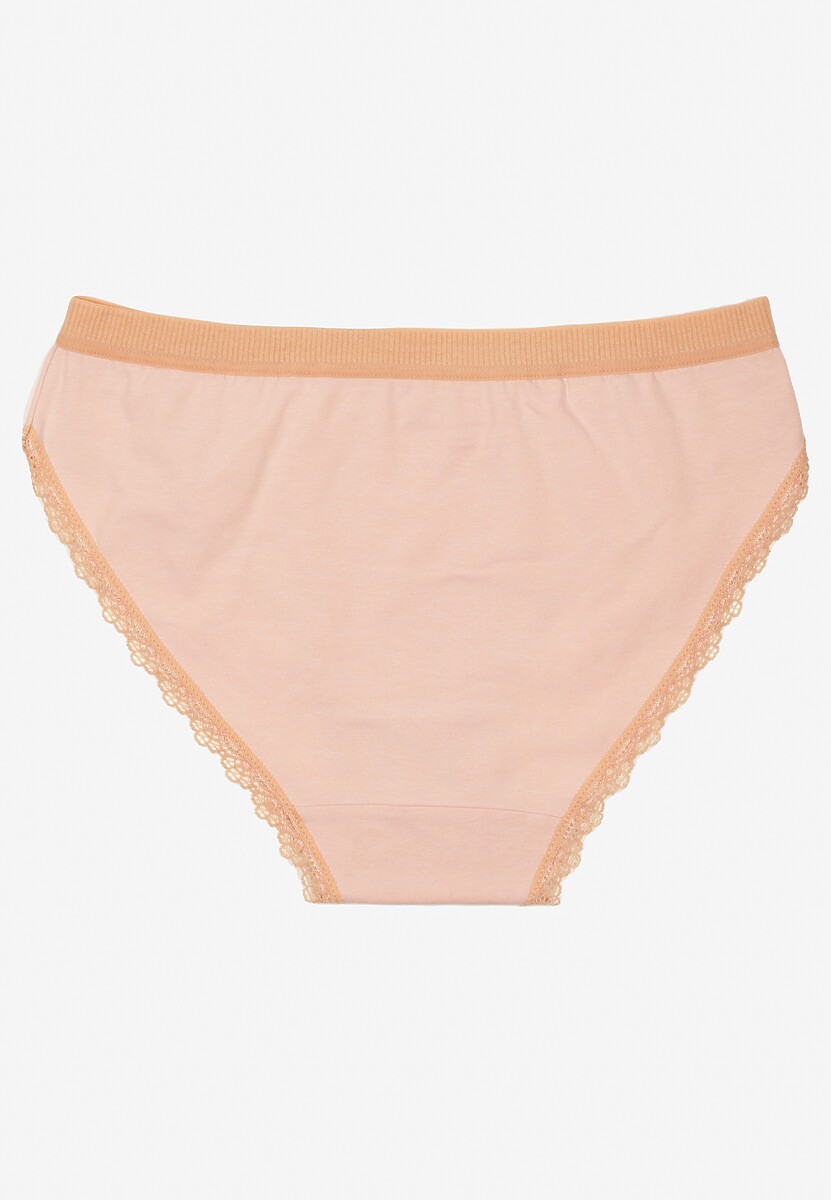 Różowe Majtki z Bawełny Typu Figi Pilliora