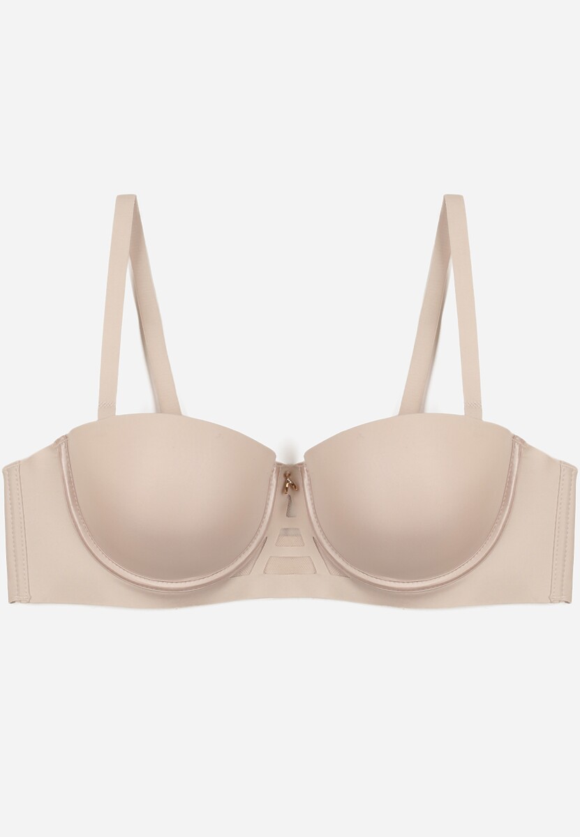 Jasnobeżowy Klasyczny Biustonosz Typu Balkonetka Doriesana