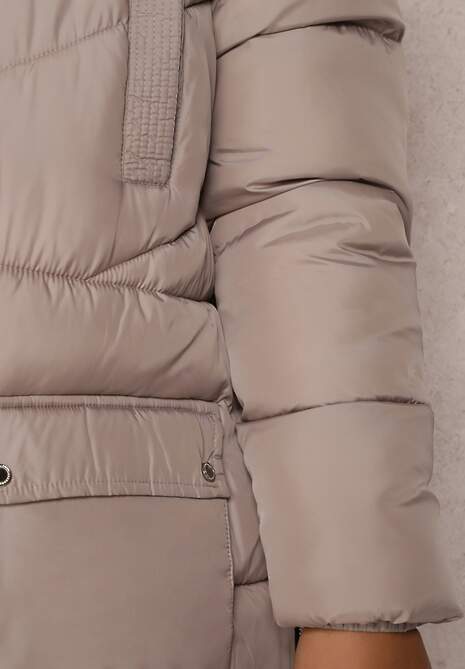 Beżowa Kurtka Pikowana Sabrino
