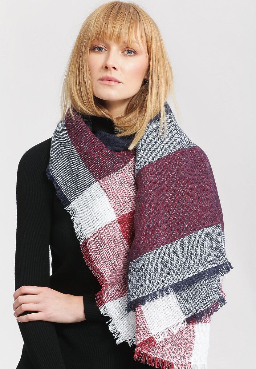 Granatowy Szalik Square