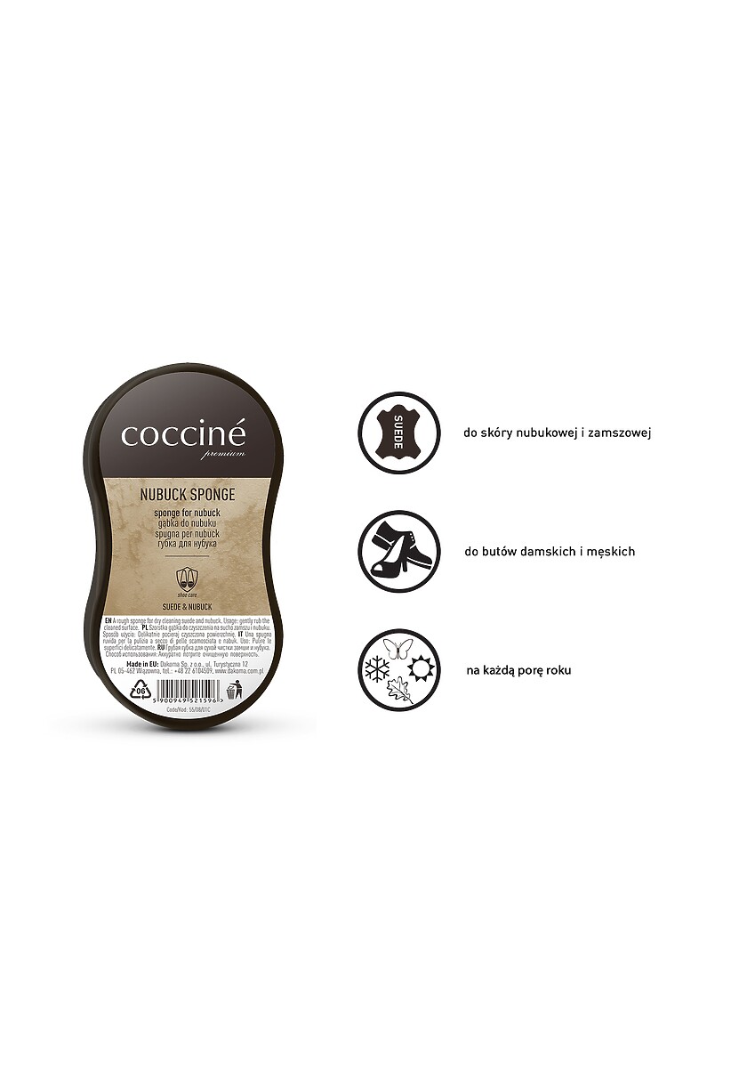 Brązowa Gąbka do Nubuku Coccine