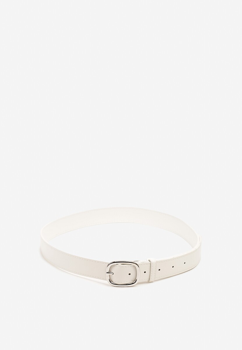 Biały Pasek Ozdobiony Zaokrągloną Klamrą Pumea