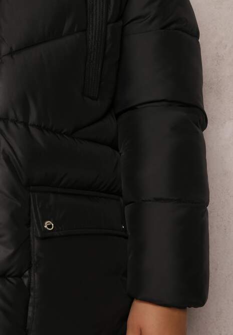Czarna Kurtka Pikowana Sabrino