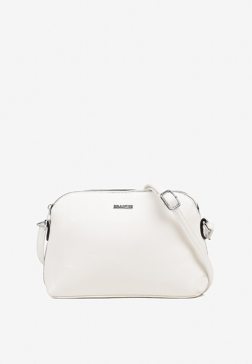 Biała Torebka Typu Listonoszka o Prostokątnym Kształcie Silisette