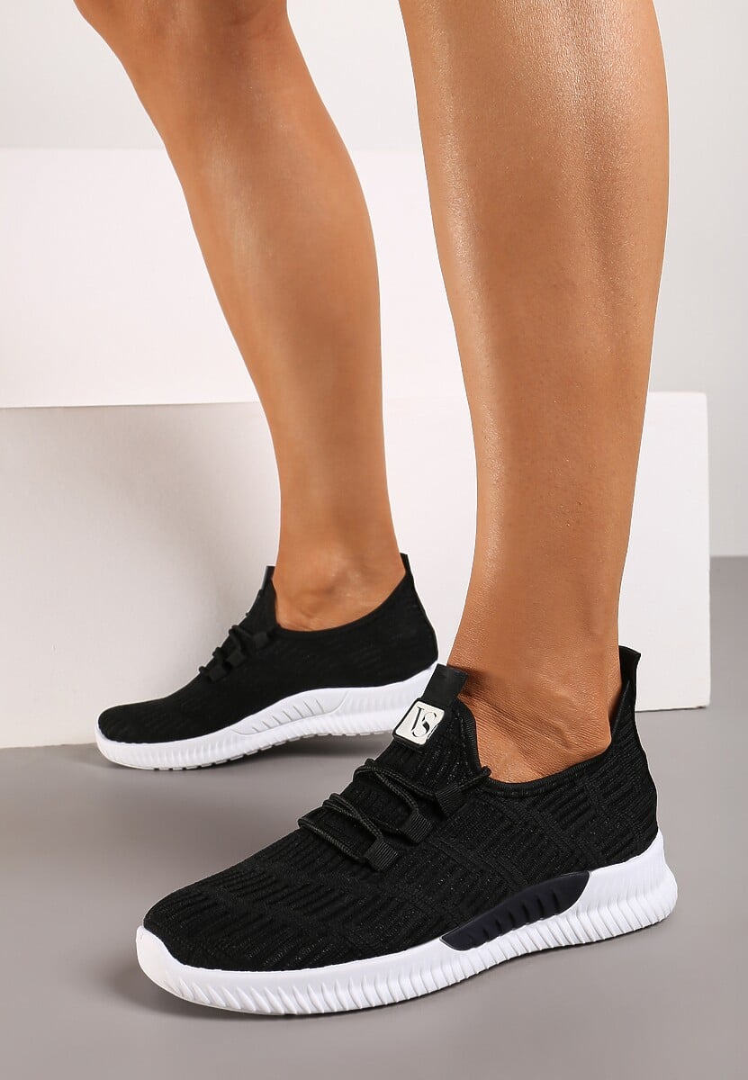 Czarne Buty Sportowe Pudina