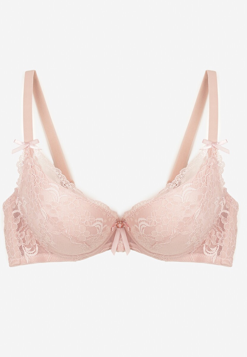 Ciemnoróżowy Biustonosz z Usztywnionymi Miseczkami i Regulowanymi Ramiączkami Tinaloria