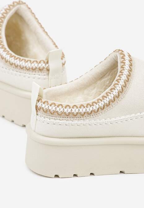 Beżowe Śniegowce z Futrzanym Ociepleniem na Platformie Reiandea