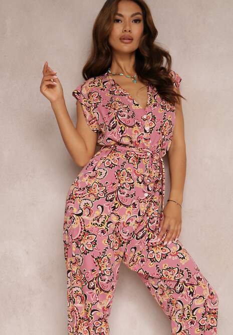 Ciemnoróżowy Kombinezon Theophinca