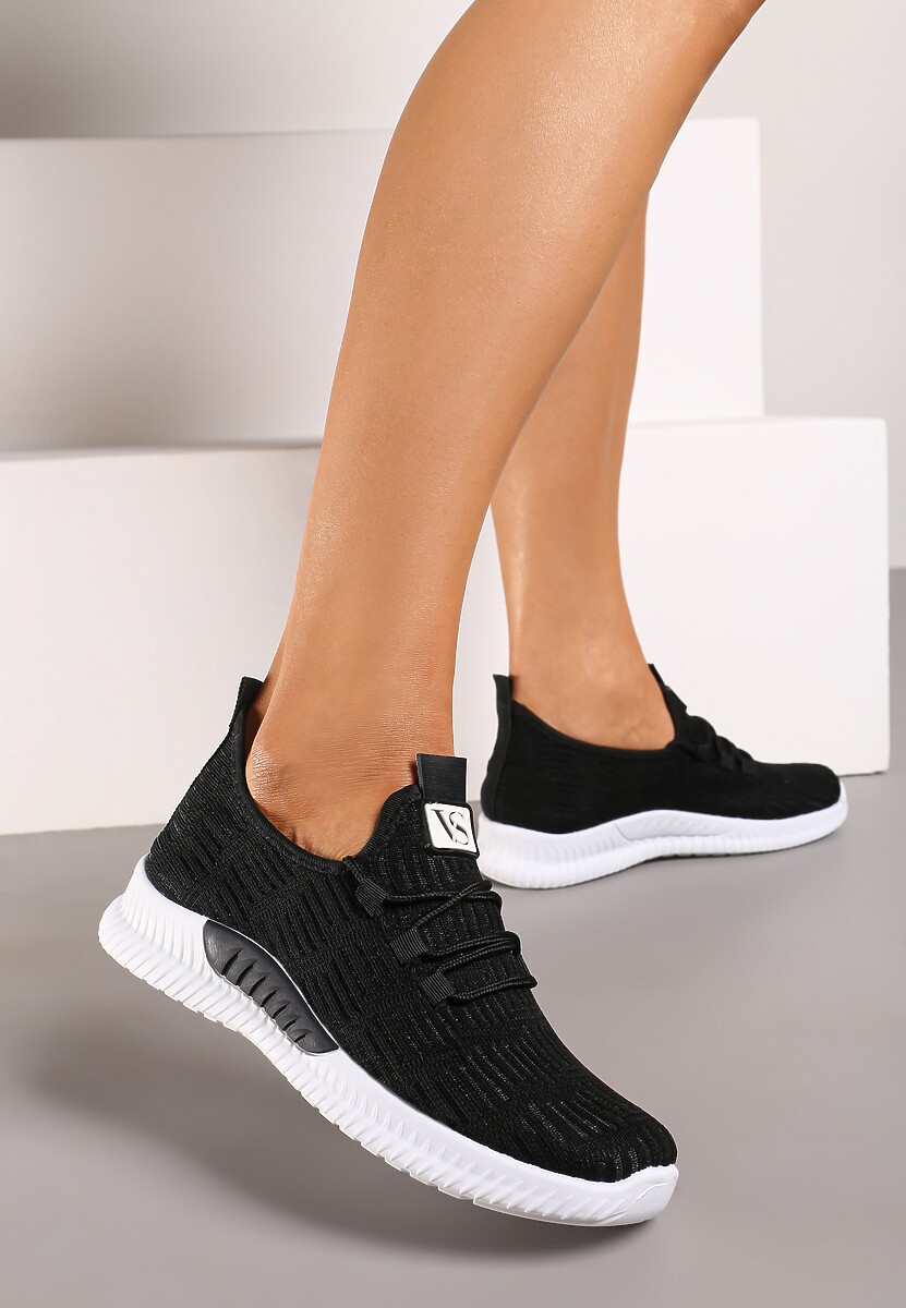 Czarne Buty Sportowe Pudina