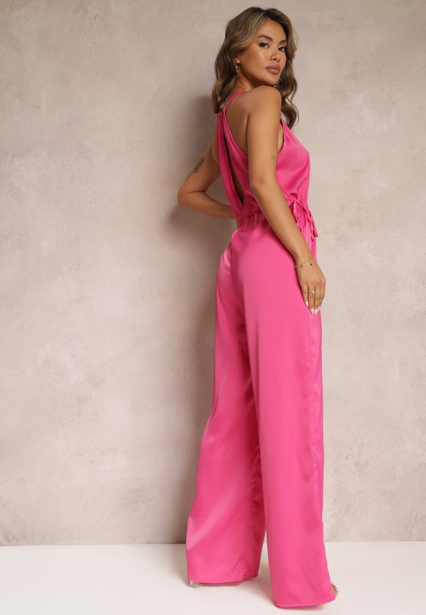 Fuksjowy Długi Kombinezon ze Ściągaczem z Boku Notasia