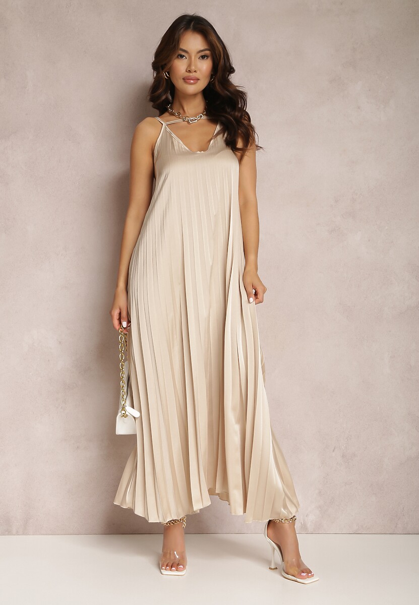 Beżowa Sukienka Ianima