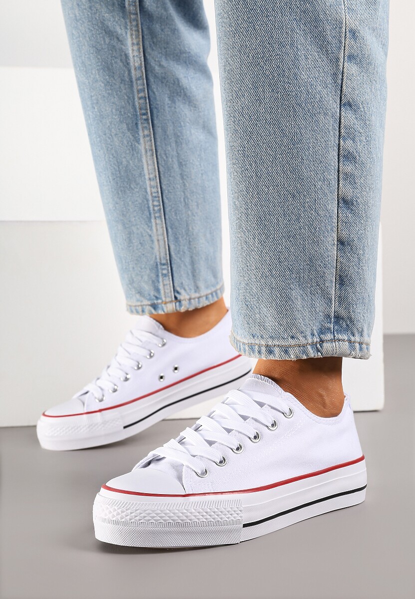 Czarne Trampki Vices na Platformie z Niską Cholewką Tiloria