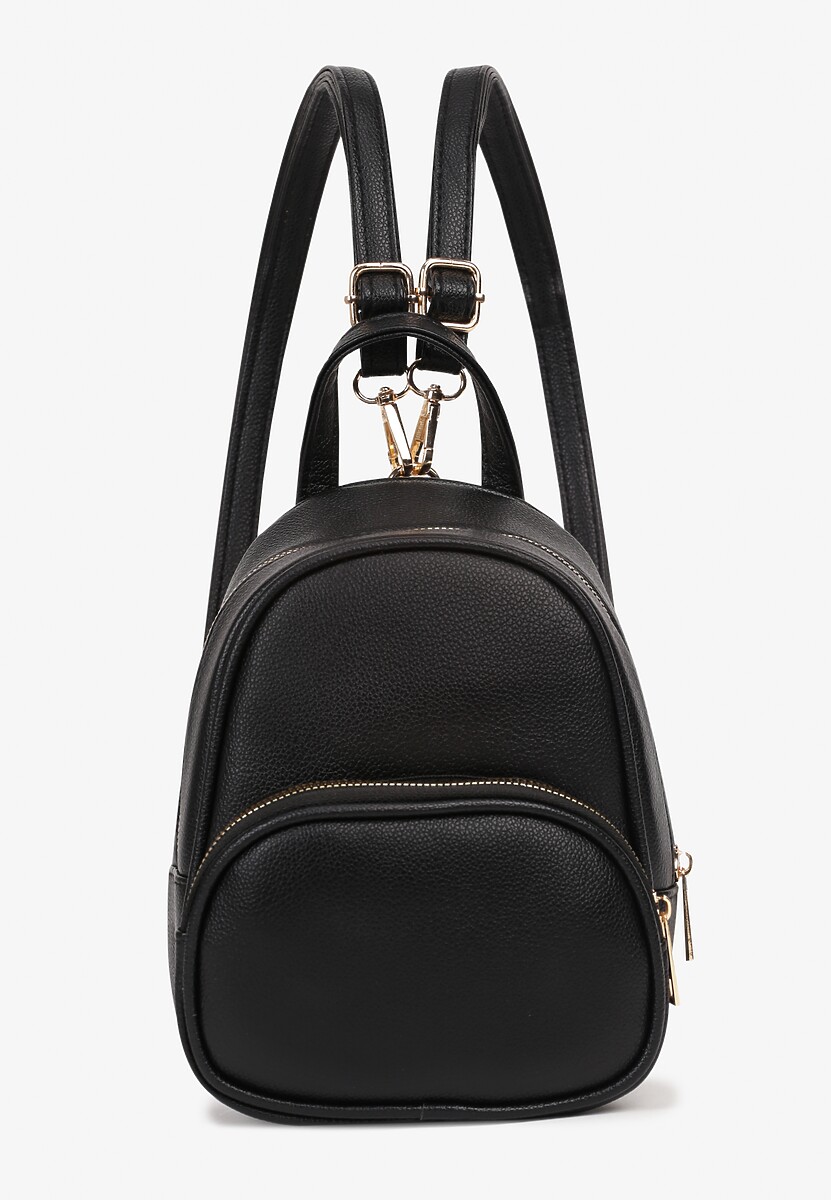 Czarny Casualowy Plecak z Regulowanymi Odpinanymi Paskami Nelarise