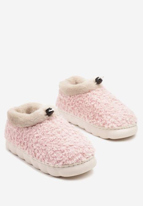 Różowe Kapcie Vices z Futerkiem i Dodatkowym Ściągaczem Calavina