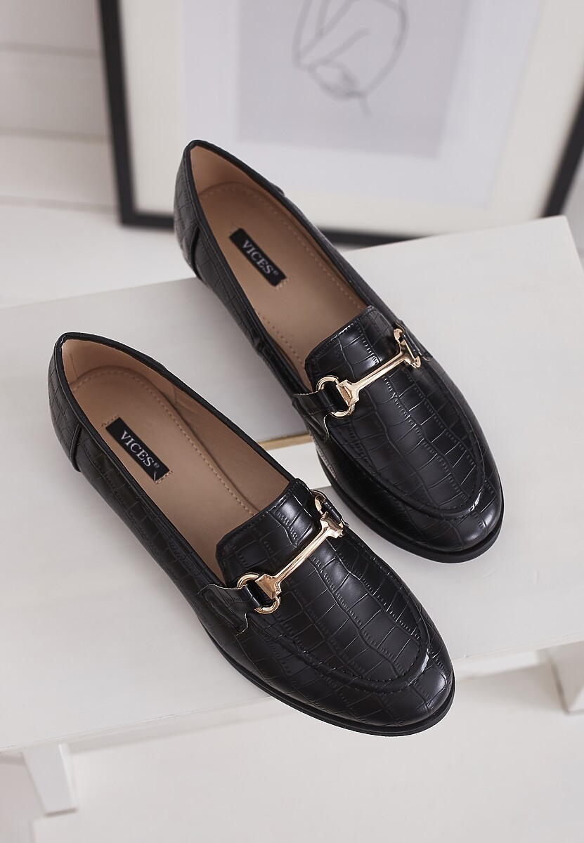 Czarne Mokasyny Barnard