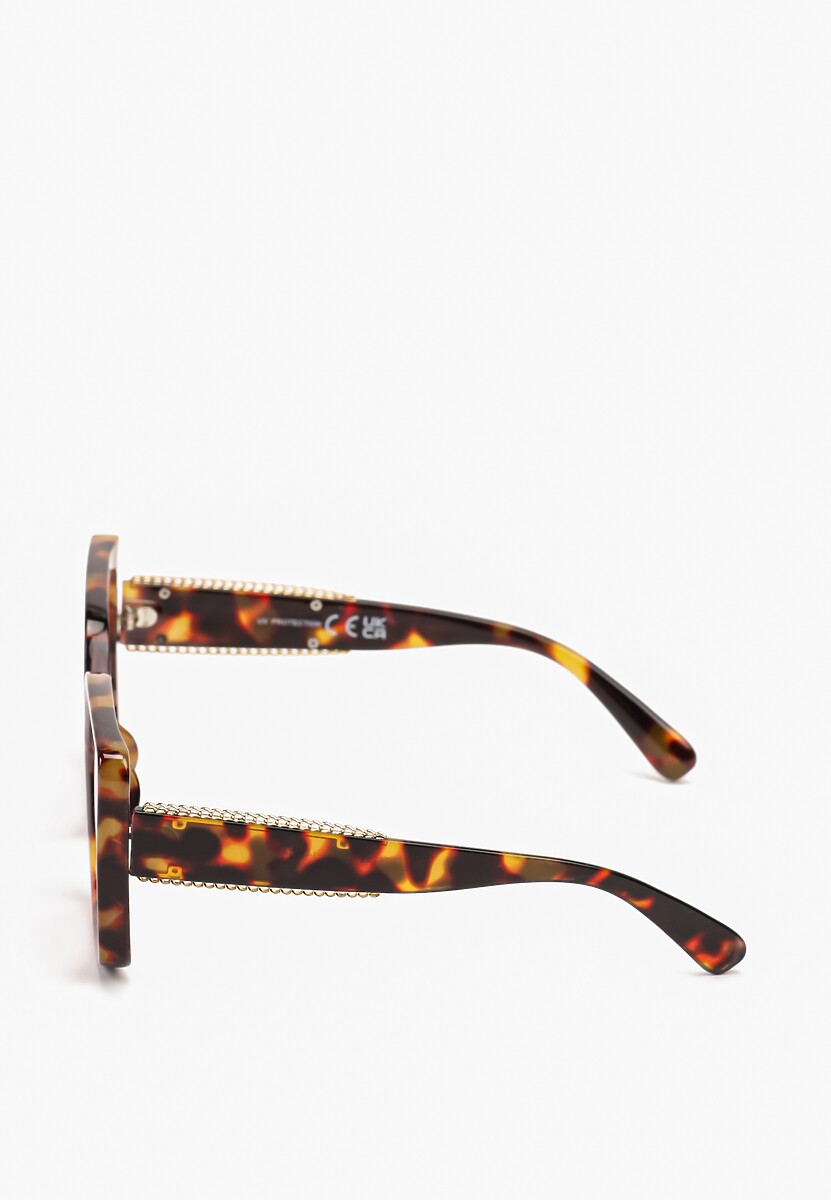 Panterkowe Okulary Przeciwsłoneczne z Filtrem UV I Kwadratowymi Szkłami Kormio