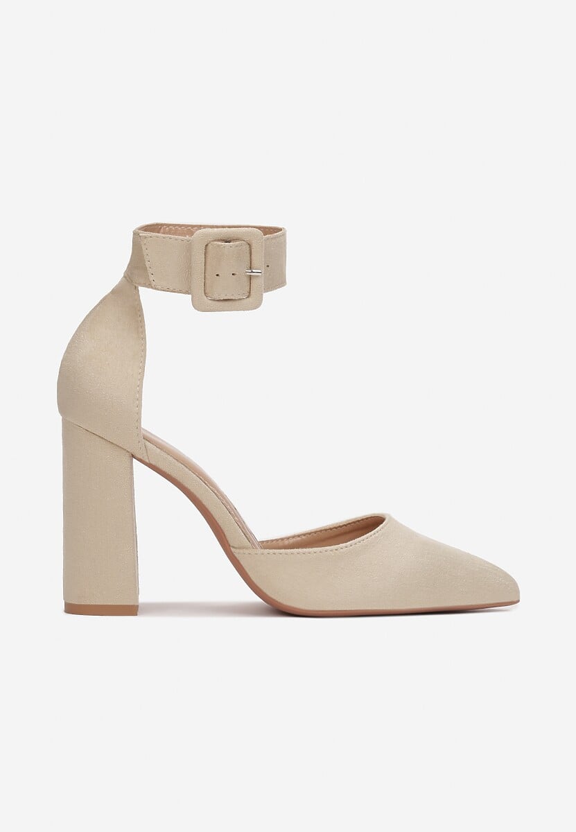 Beżowe Czółenka Makki