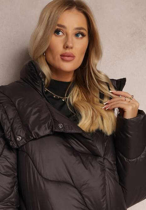 Czarna Kurtka Pikowana Zechia